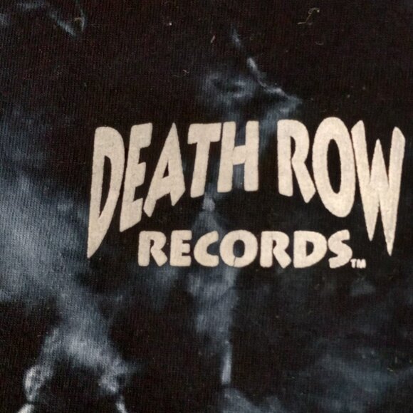 Death Row Records T-Shirt Small (S) Black & Blue Tie Dye Hooded Electric… - Picture 9 of 15